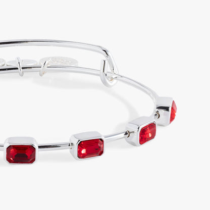 Alex and Ani July Birthstone Emerald Cut Bangle