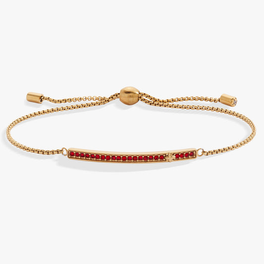 Alex and Ani Birthstone Pave Bolo - July
