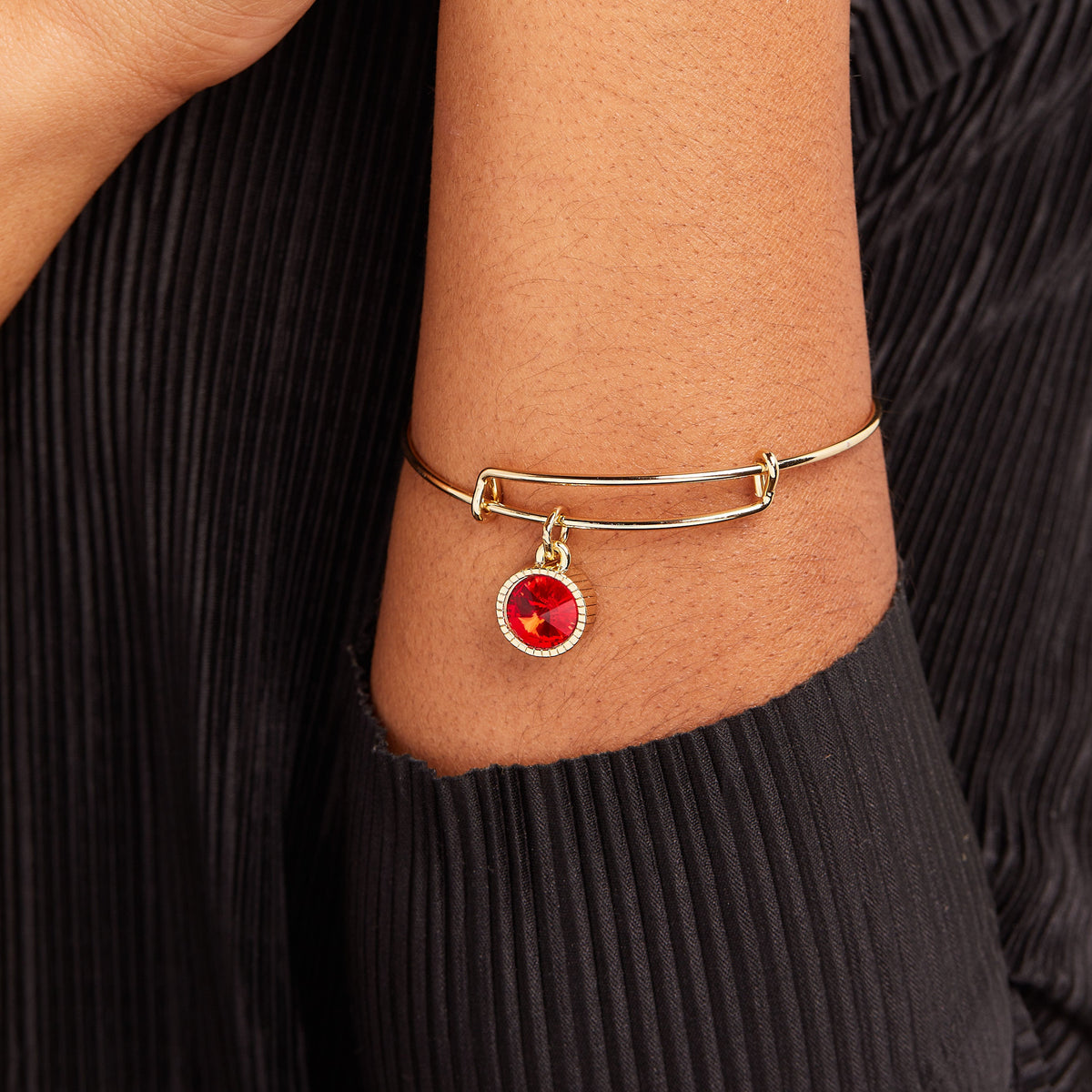 Alex and Ani Ruby July Birthstone Charm Bangle