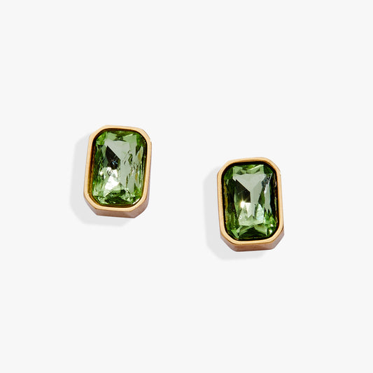 Alex and Ani August Emerald-Cut Birthstone Stud