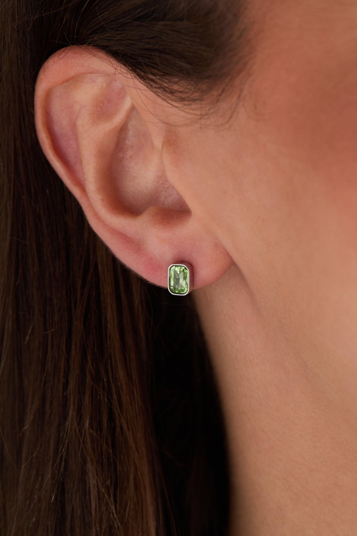 Alex and Ani August Emerald-Cut Birthstone Stud