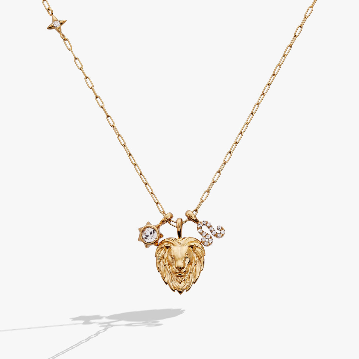 Alex and Ani Leo Charm Cluster Necklace