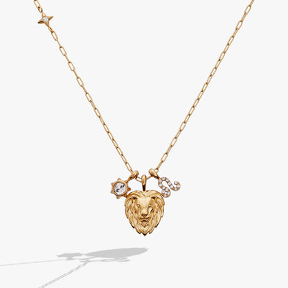 Alex and Ani Leo Charm Cluster Necklace