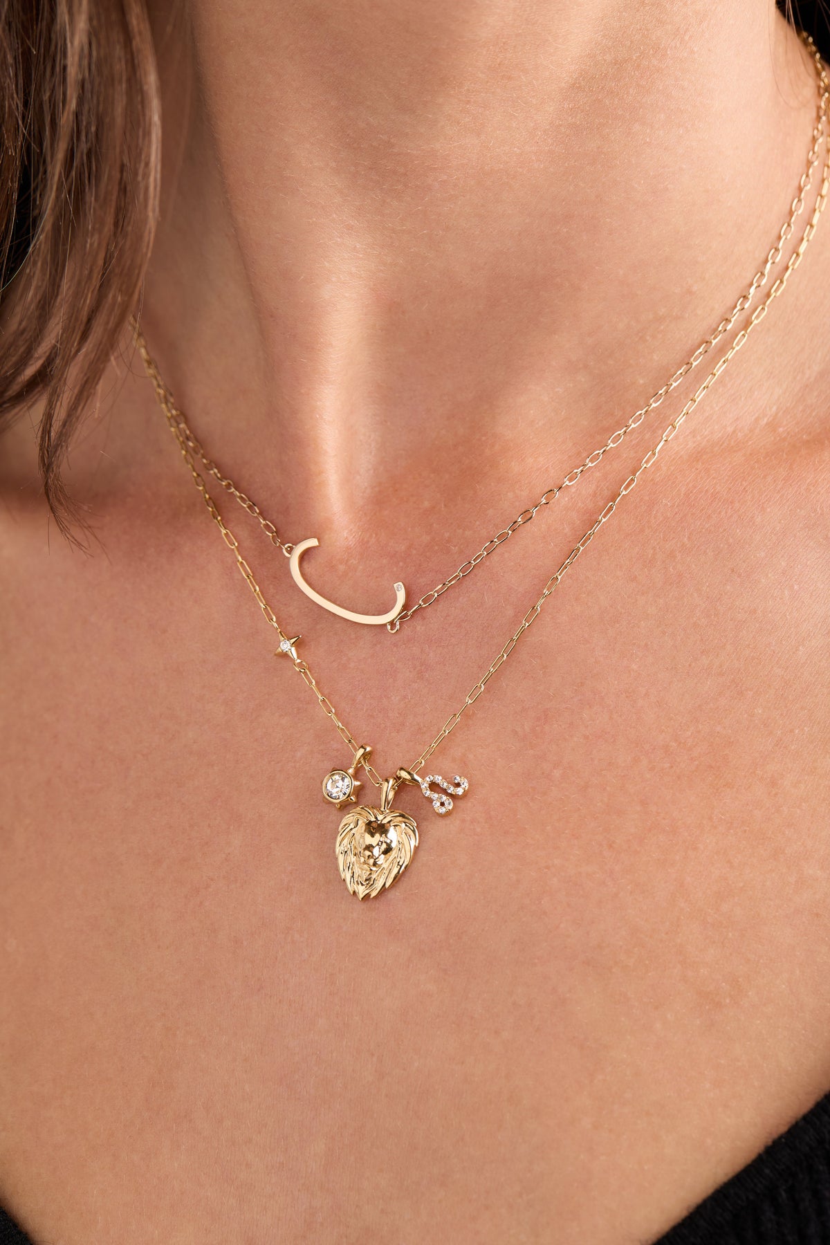 Alex and Ani Leo Charm Cluster Necklace