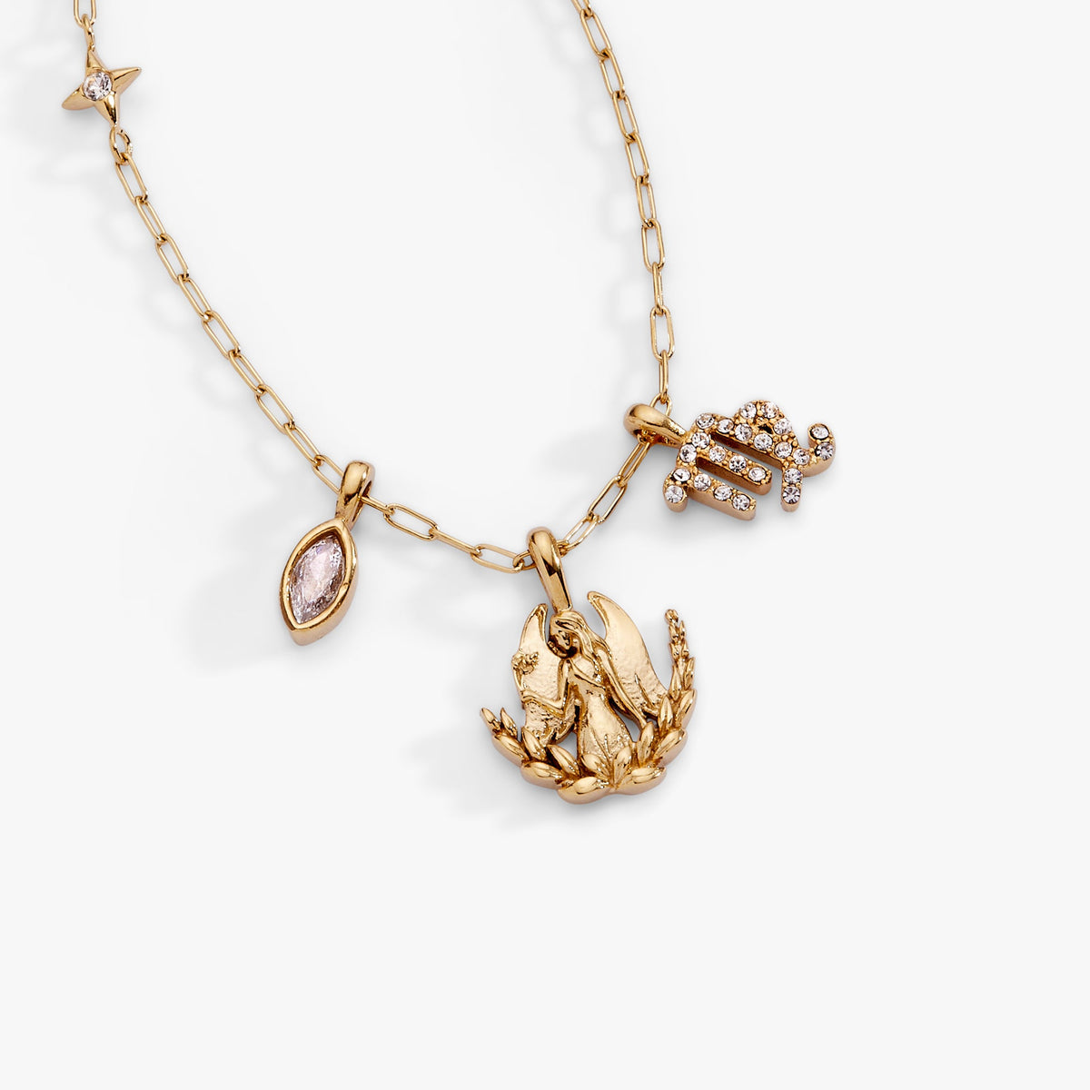 Alex and Ani Virgo Charm Cluster Necklace