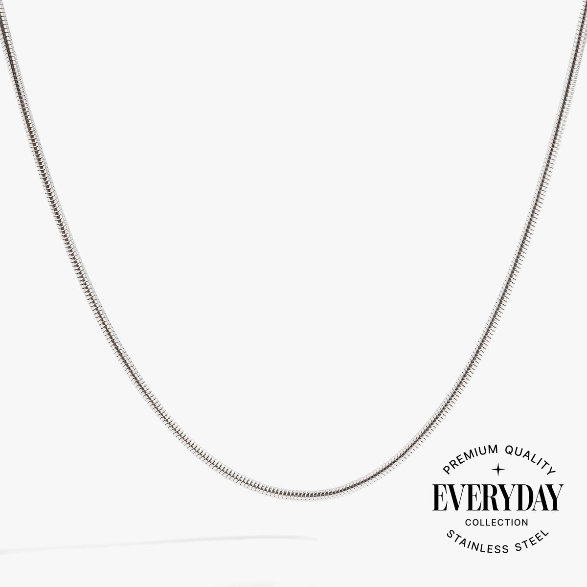Alex and Ani Round Herringbone Charm & Layering Necklace
