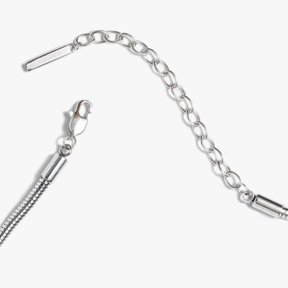 Alex and Ani Round Herringbone Charm & Layering Necklace