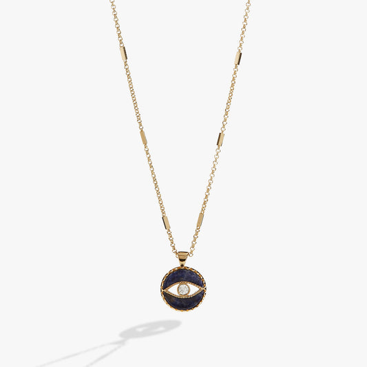Alex and Ani Sodalite Evil Eye Necklace
