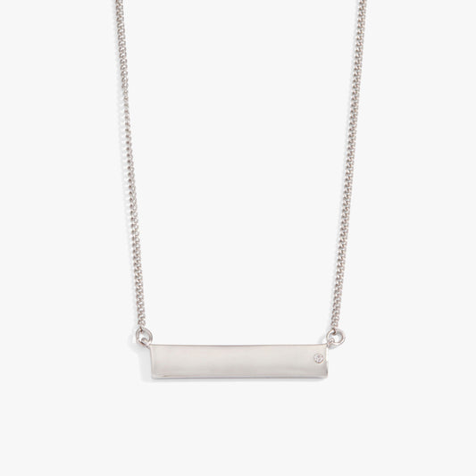 Alex and Ani Bar Necklace with Crystal Accent