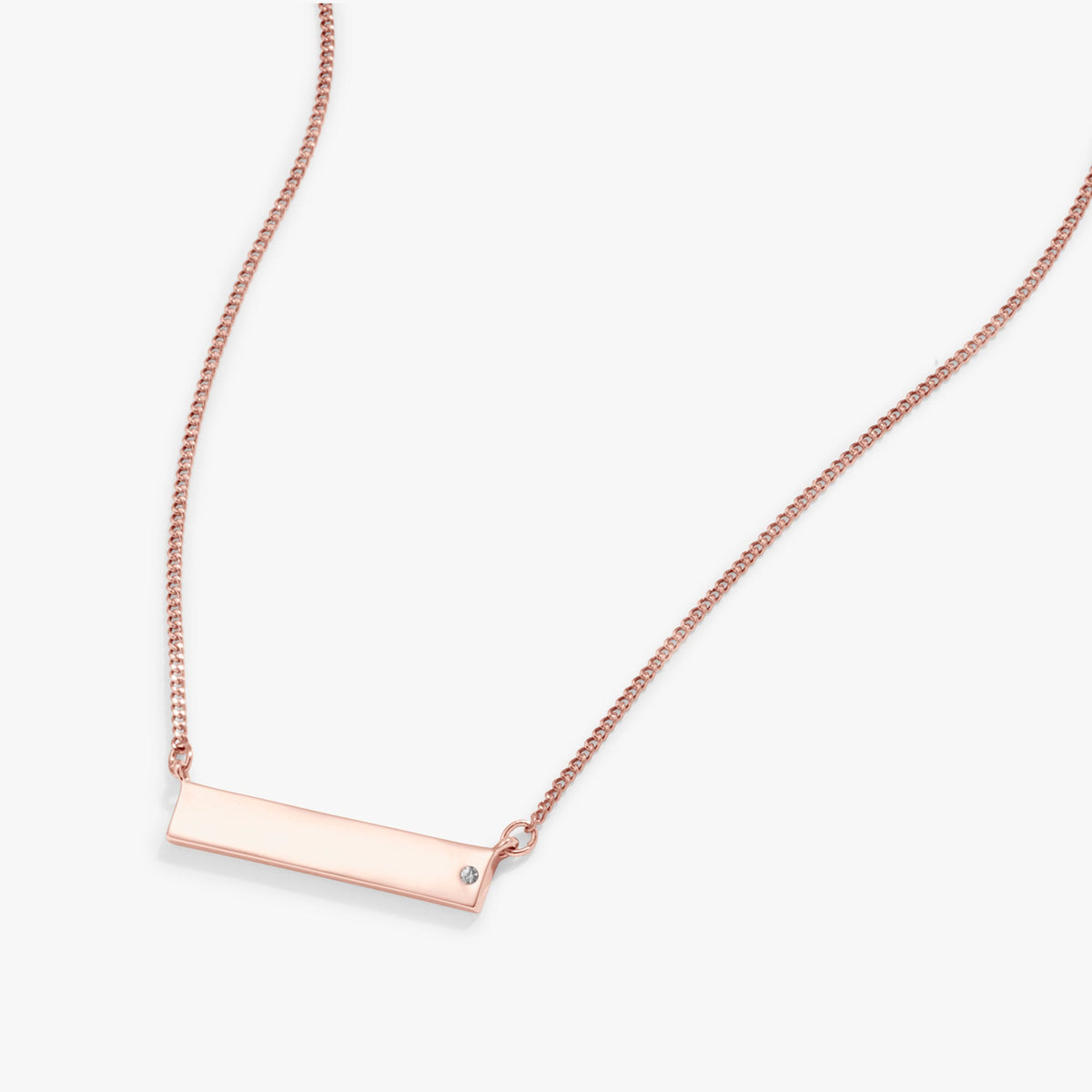 Alex and Ani Bar Necklace with Crystal Accent