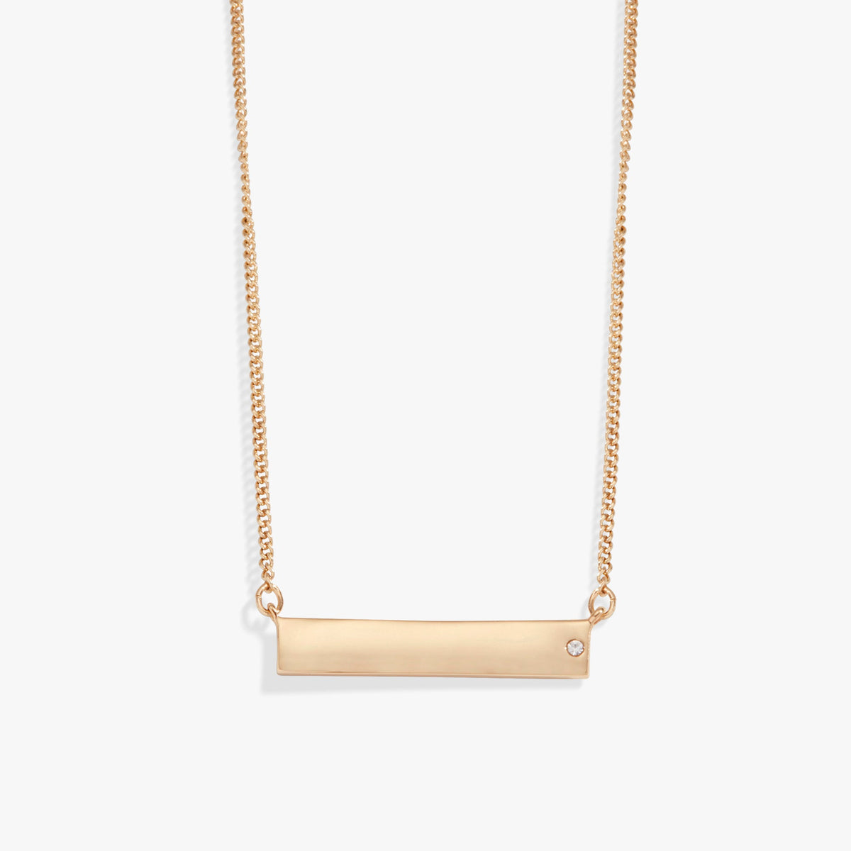 Alex and Ani Bar Necklace with Crystal Accent