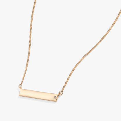 Alex and Ani Bar Necklace with Crystal Accent