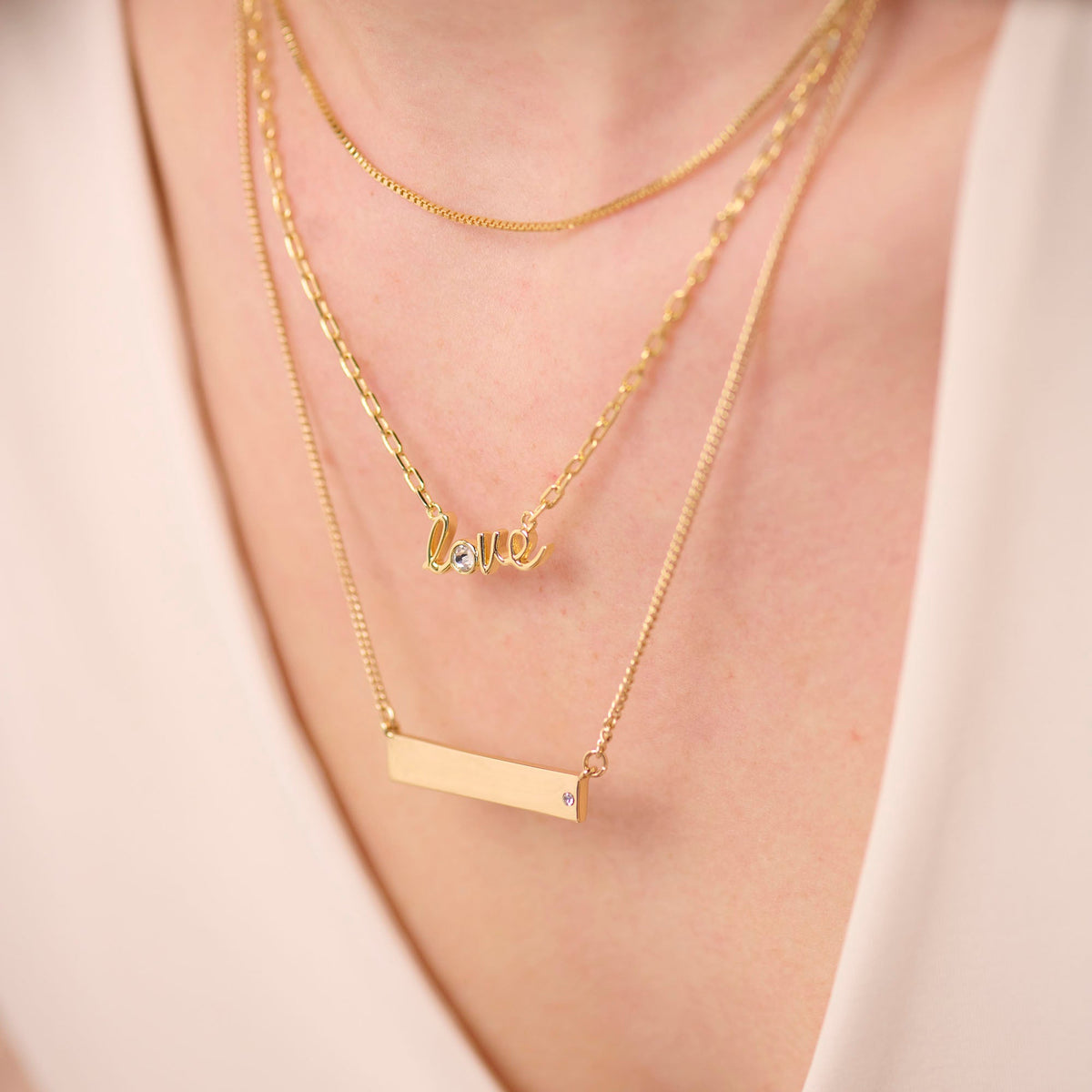 Alex and Ani Bar Necklace with Crystal Accent