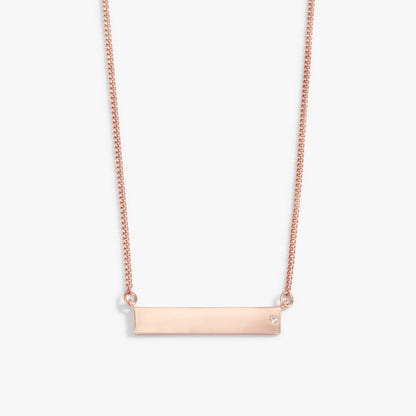 Alex and Ani Bar Necklace with Crystal Accent