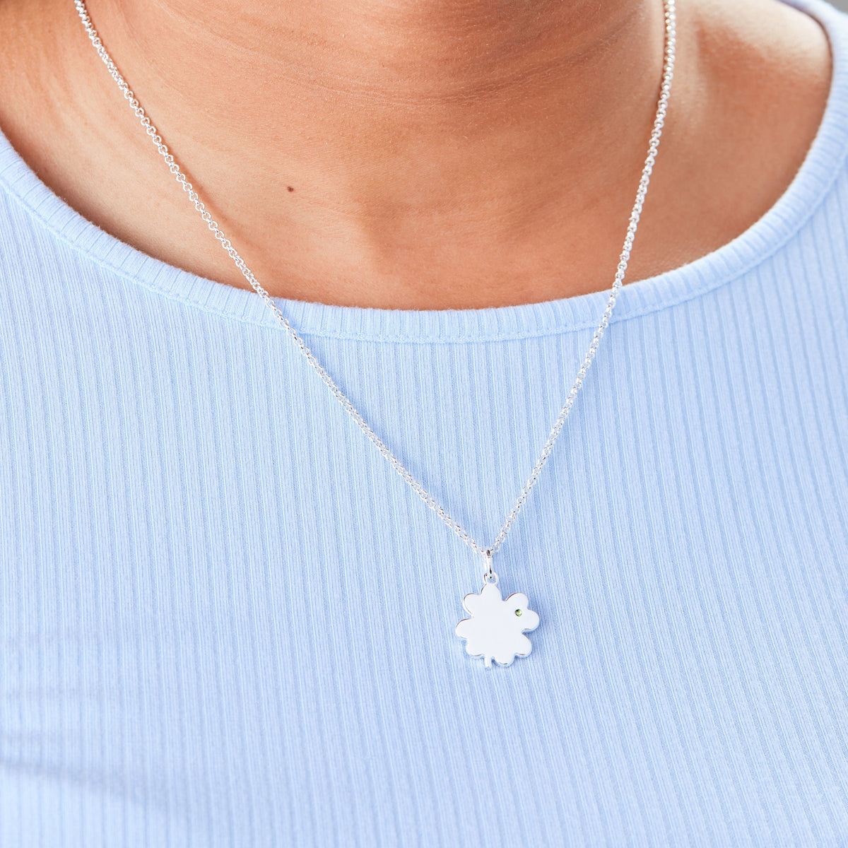 Alex and Ani Four-Leaf Clover Necklace, 21"