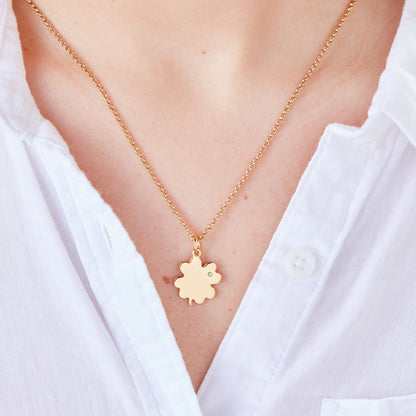 Alex and Ani Four-Leaf Clover Necklace, 21"