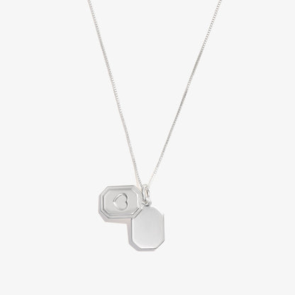 Alex and Ani Slider Tag Heart Charm Necklace