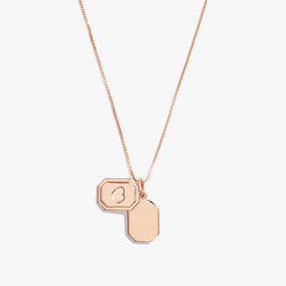 Alex and Ani Slider Tag Heart Charm Necklace
