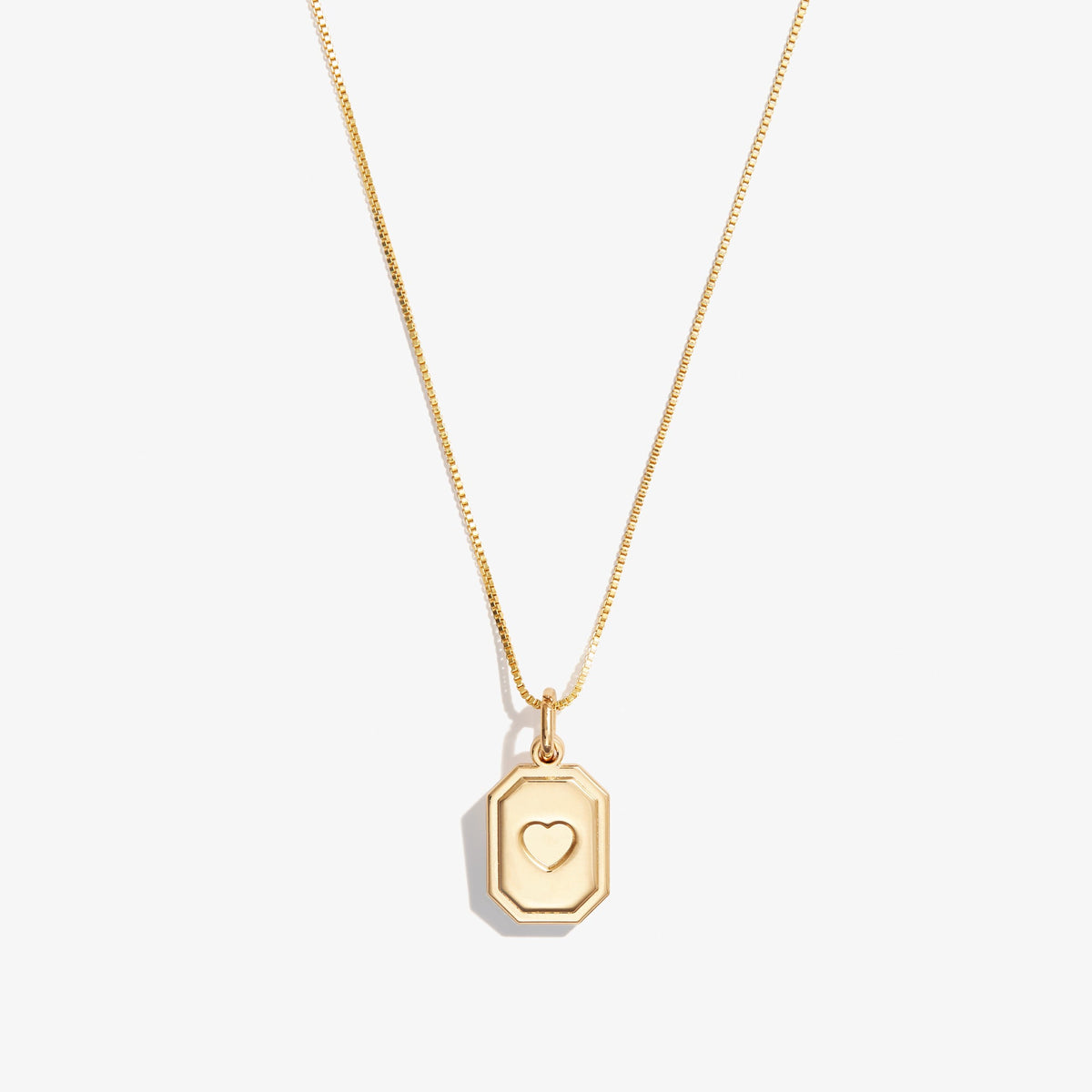 Alex and Ani Slider Tag Heart Charm Necklace
