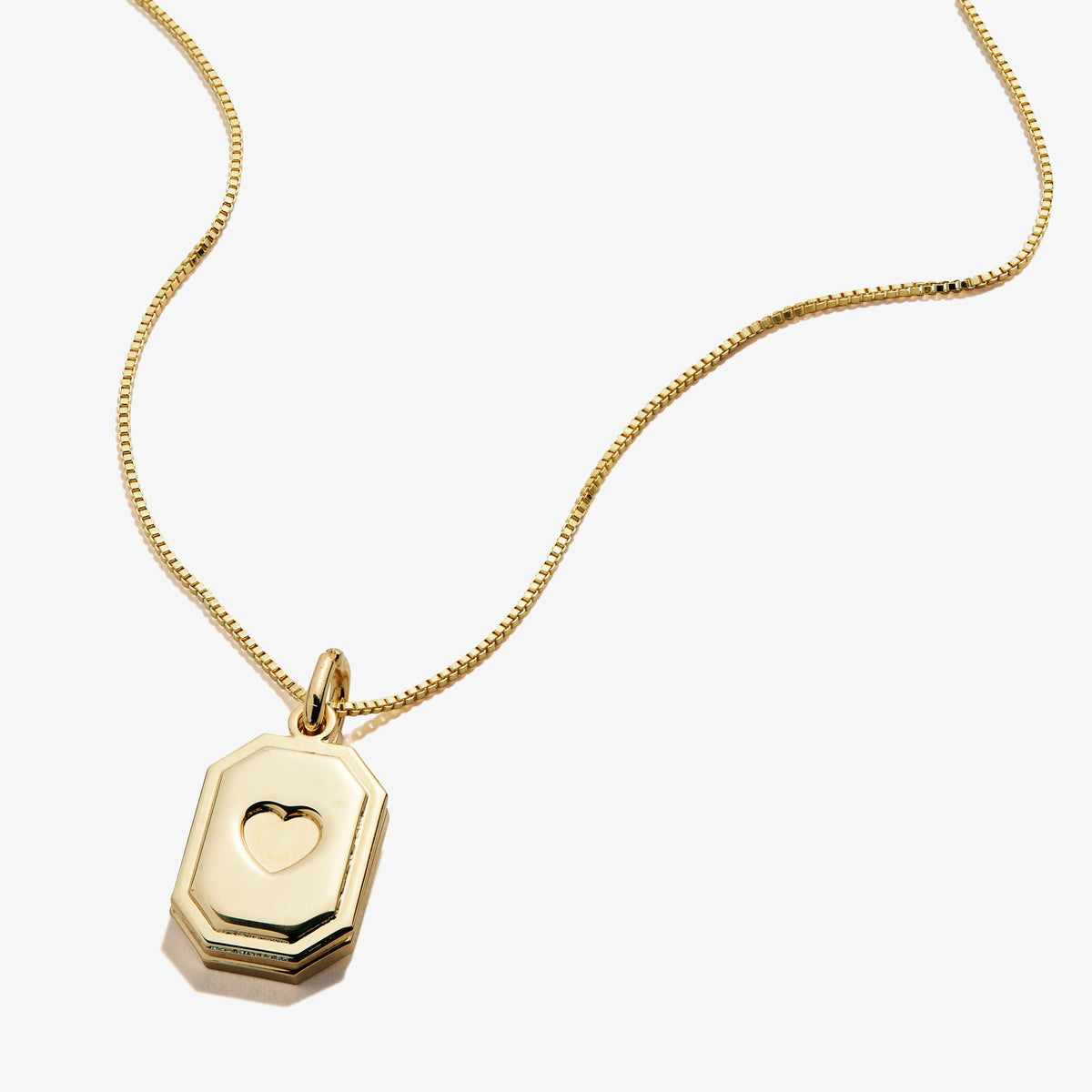 Alex and Ani Slider Tag Heart Charm Necklace
