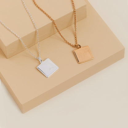 Alex and Ani Square Charm Necklace - Alex and Ani
