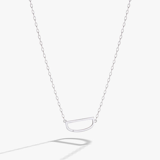 Alex and Ani Precious Elongated Initial Necklace D