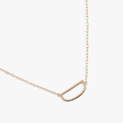 Alex and Ani Precious Elongated Initial Necklace D