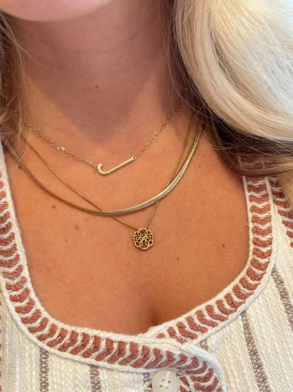 Alex and Ani Precious Elongated Initial Necklace J