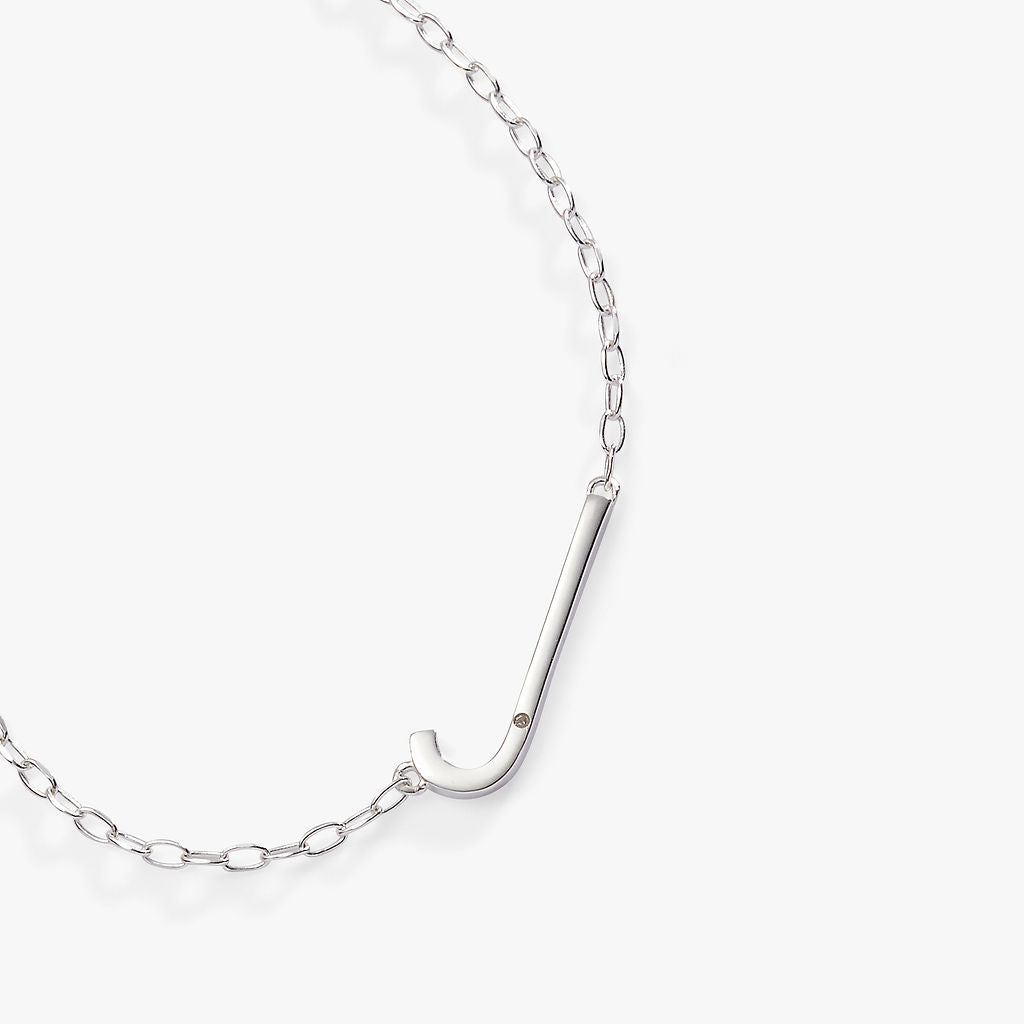 Alex and Ani Precious Elongated Initial Necklace J