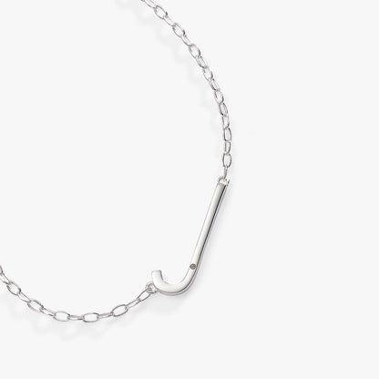 Alex and Ani Precious Elongated Initial Necklace J