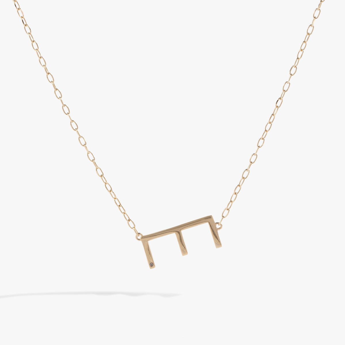 Alex and Ani Precious Elongated Initial Necklace E