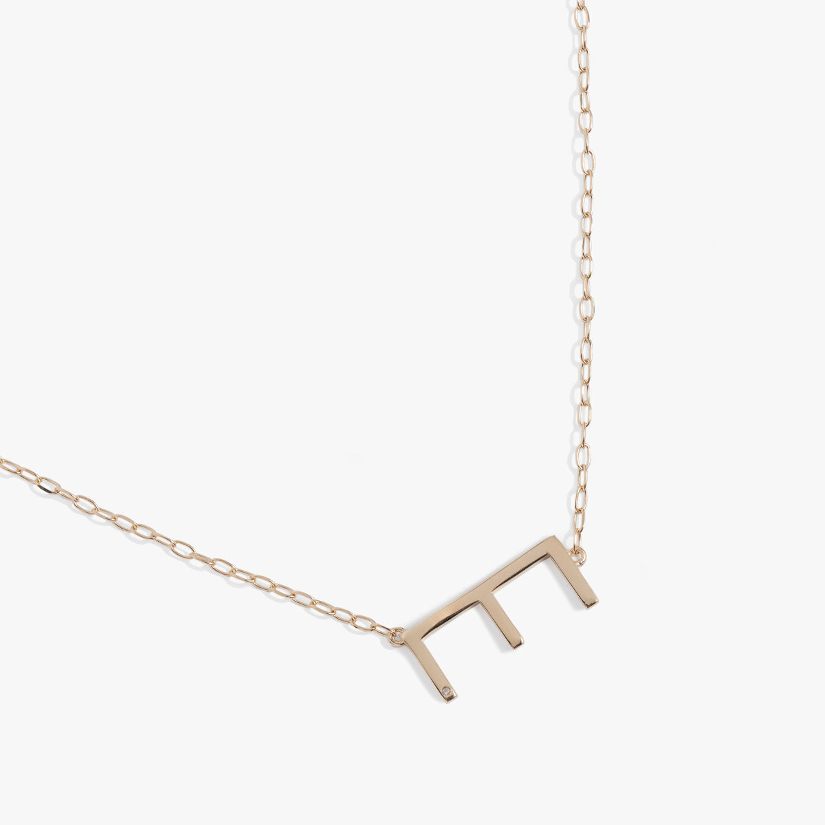 Alex and Ani Precious Elongated Initial Necklace E