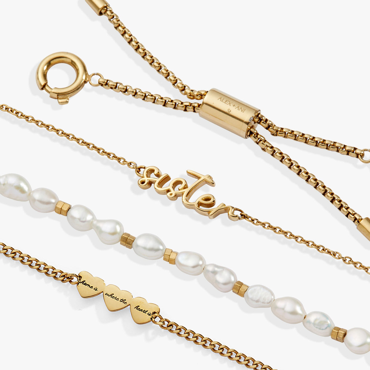 Alex and Ani “Home is where the heart is” Sister Stranded Bracelet