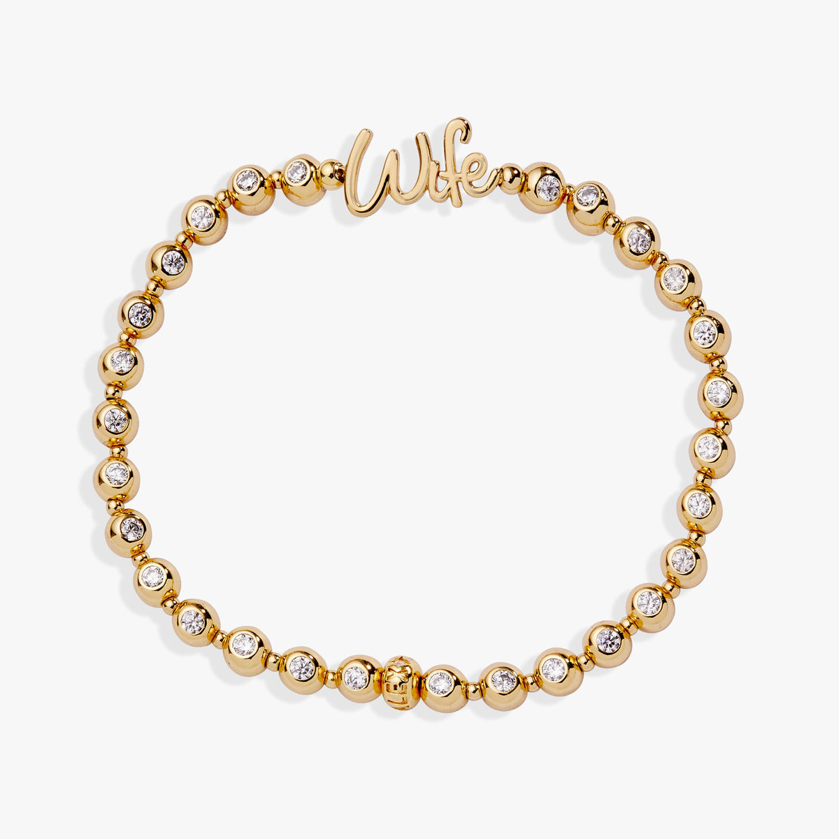 Alex and Ani Wife Elongated Crystal Stretch Bracelet