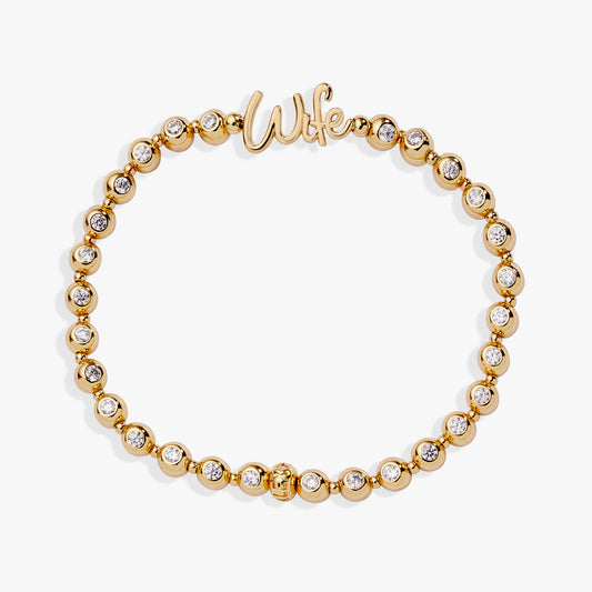 Alex and Ani Wife Elongated Crystal Stretch Bracelet