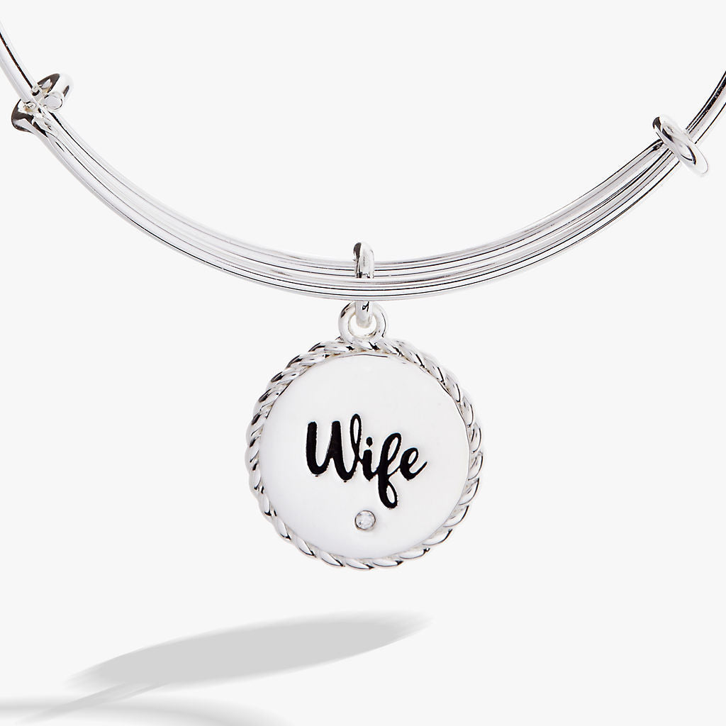 Alex and Ani Wife Charm Bangle Bracelet – Romantic Anniversary or Wedding Gift