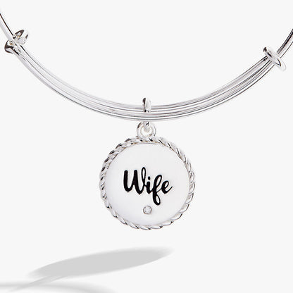 Alex and Ani Wife Charm Bangle Bracelet – Romantic Anniversary or Wedding Gift