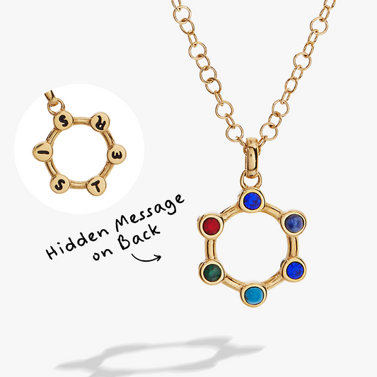Alex and Ani Sister Acrostic Interchangeable Necklace