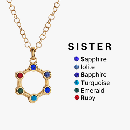 Alex and Ani Sister Acrostic Interchangeable Necklace