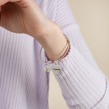Alex and Ani Stepmom 'You're In My Heart Forever' Charm Bangle