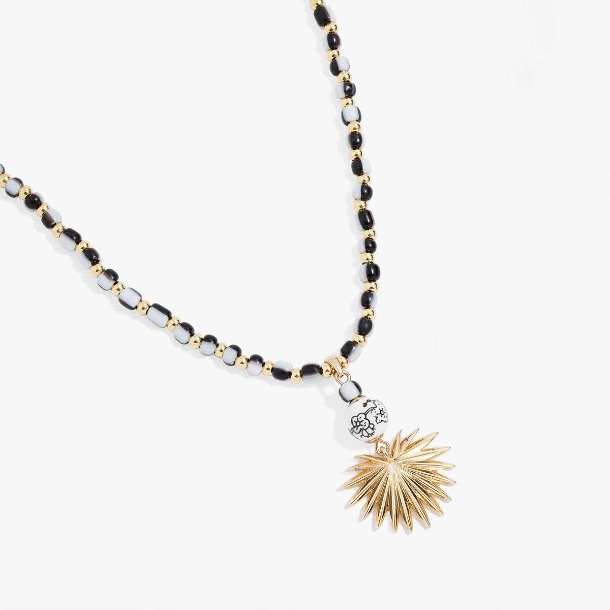 Alex and Ani Toile Beaded Palm Pendant Necklace
