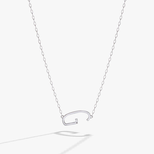 Alex and Ani Precious Elongated Initial Necklace G
