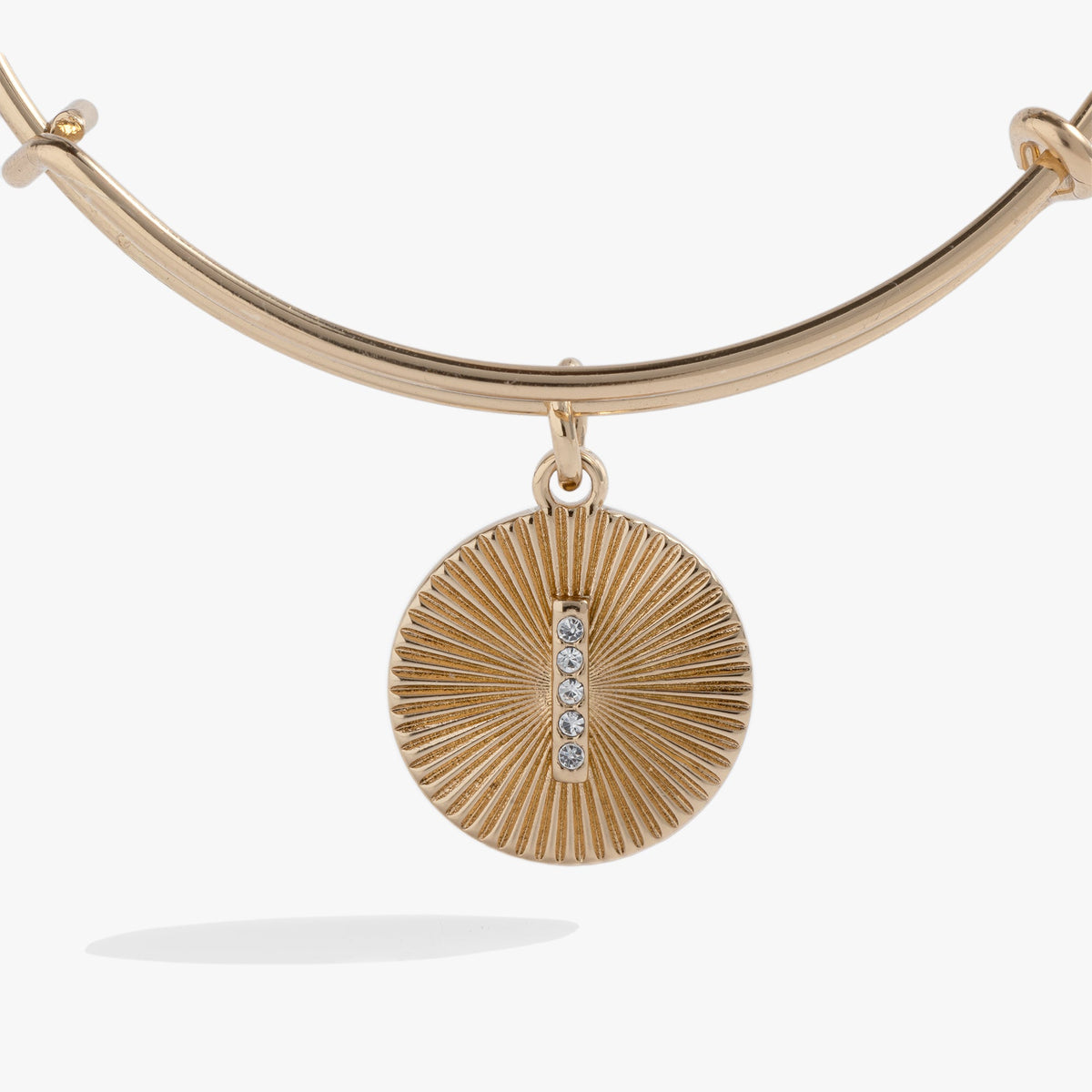 Alex and Ani Pave Starburst Texture Initial Bangle I