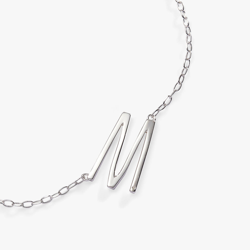 Alex and Ani Precious Elongated Initial Necklace M