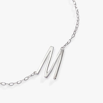 Alex and Ani Precious Elongated Initial Necklace M