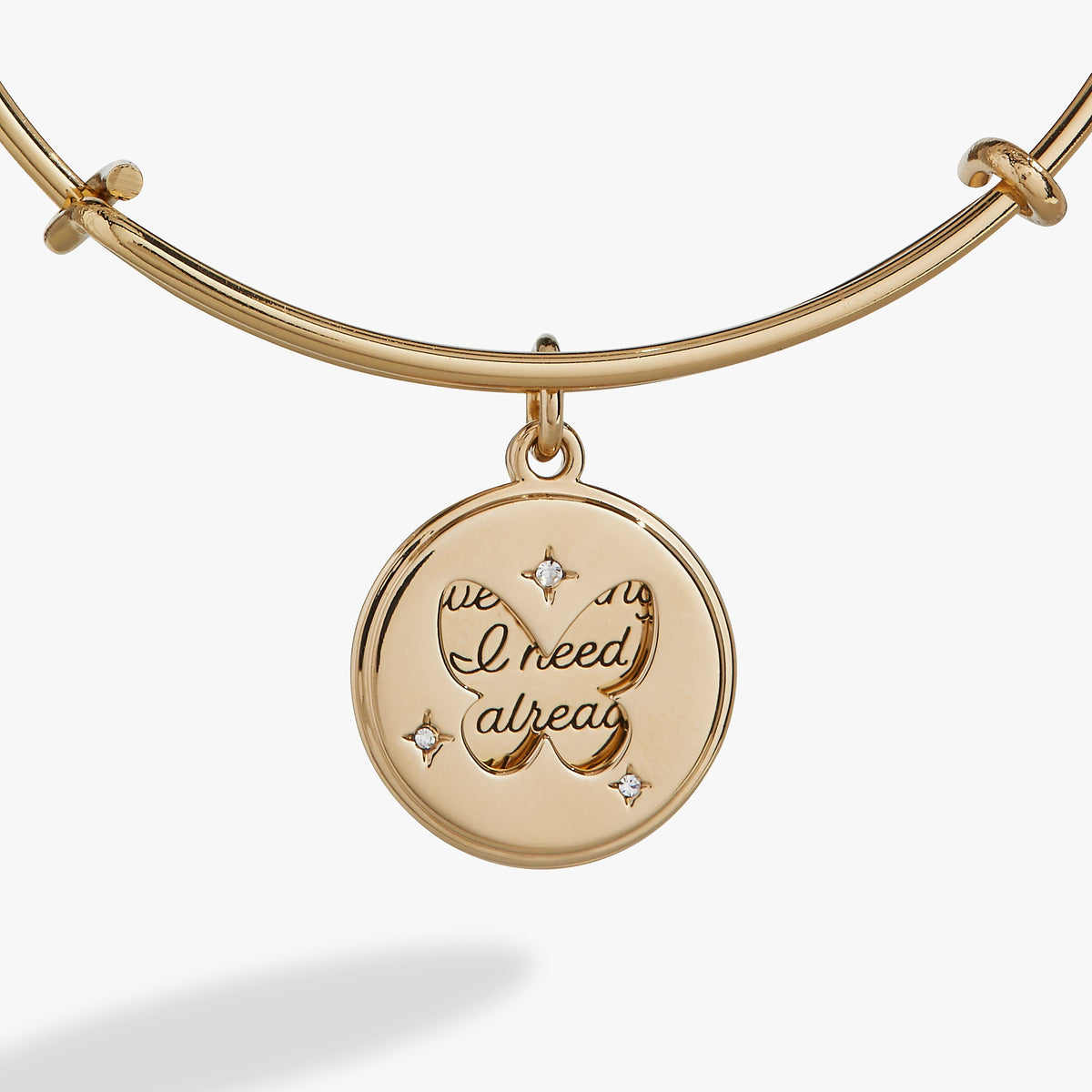 Alex and Ani Hidden Message Butterfly Affirmation Bangle