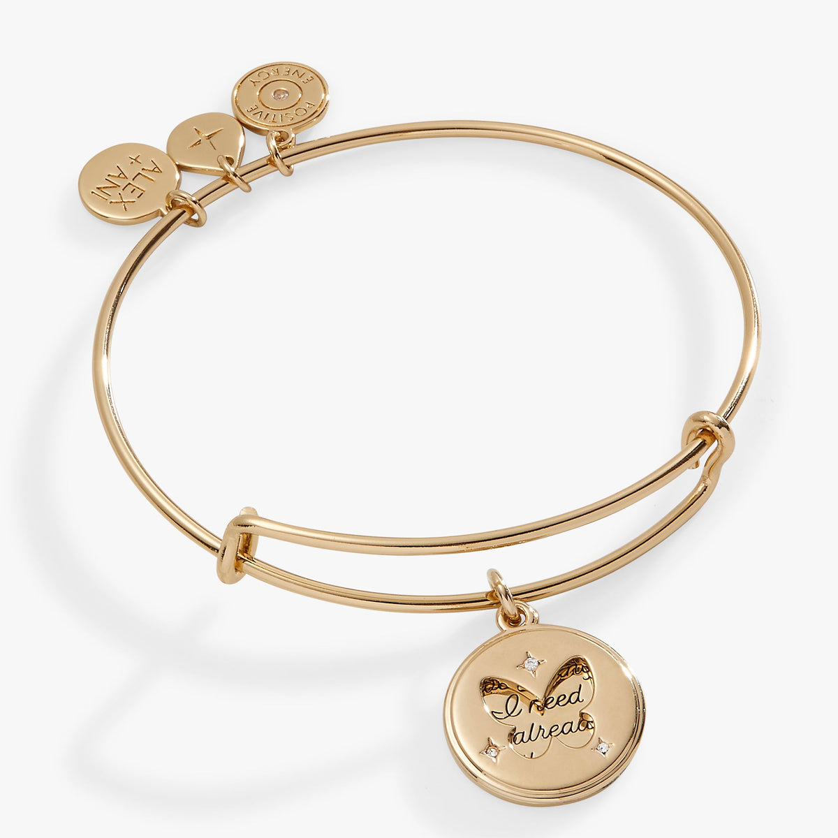 Alex and Ani Hidden Message Butterfly Affirmation Bangle