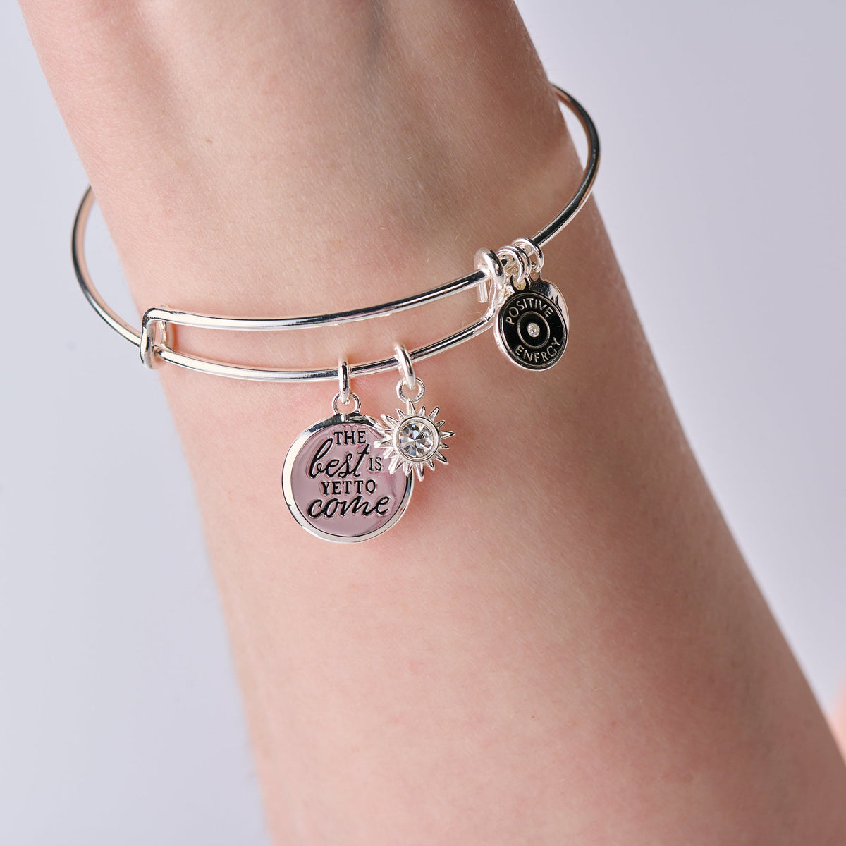 Alex and Ani The Best Is Yet To Come' Duo Charm Bangle