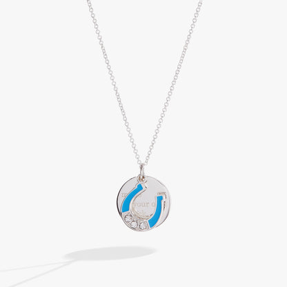 Alex and Ani “Make Your Own Luck” Duo Charm Pendant Necklace