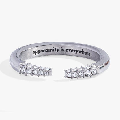 Alex and Ani Mantra Tusk Ring-Opportunity is everywhere